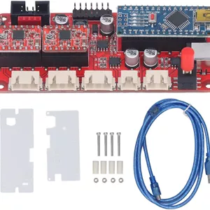 درایور USB کنترلر CNC دو محور، کابل داده USB به 5 پین، درایور موتور پله ای PCB برای حکاکی GRBL Elekscam Vegoengraver