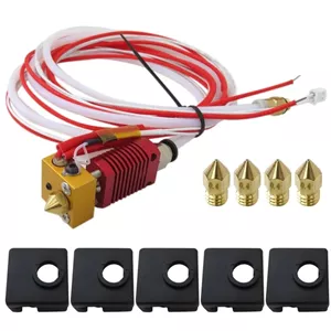کیت اکسترودر سه بعدی مونتاژ شده MK8 HotEnd 24V با نازل 0.4 میلی متری مناسب برای پرینترهای سه بعدی Creality Ender 3, Ender-3x, Ender-3 pro, Ender 3 V2