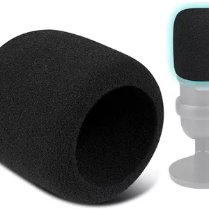 SOULWIT دو عدد فیلتر پاپ میکروفون برای HyperX SoloCast، محافظ میکروفون روکش فوم ضد باد