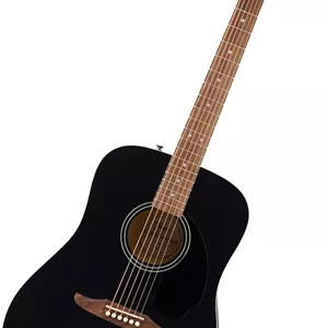 گیتار آکوستیک Fender California Debut Redondo Dreadnought، صفحه صنوبر، پیک‌گارد مشکی، مشکی