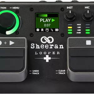 پدال لوپر دو مسیره SHEERAN LOOPERبرای گیتار، بیس، کیبورد، وکال و موارد دیگر، با 128 حافظه لوپ، 4 حالت لوپینگ، نمایشگر LED و رابط صوتی