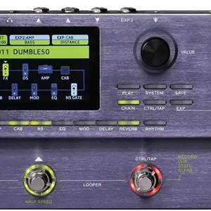 پدال گیتار مولتی افکت Mooer GE200، خاکستری