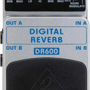 پدال افکت ریورب استریو دیجیتال Behringer DR600، نقره ای، 1 عدد