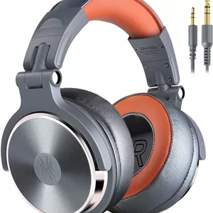 هدفون روگوشی سیمی OneOdio، هدفون استودیویی HiFi با وضوح بالا، درایور 50 میلی‌متری، پورت اشتراک‌گذاری، گوشی‌های بزرگ، جک 6.35 و 3.5 میلی‌متری، هدفون دی‌جی پشت بسته برای پادکست، موبایل، کامپیوتر (Pro 50)