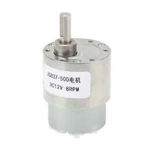 موتور گیربکس حلزونی DC مدل JGB37 500 مناسب برای پرینتر، دستگاه کپی، موتور گیربکس کوچک برای فن های 8 دور در دقیقه، ضبط کننده های ویدئویی DC 12V