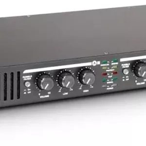 پاور آمپلی فایر استریو پالمر Macht 402 برای گیتار، مشکی، 19 اینچ