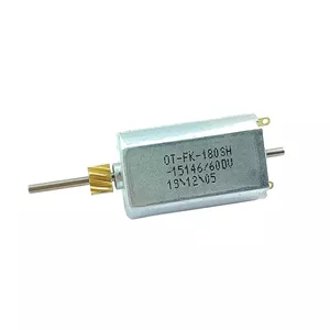 موتور دو شفت مینی FK-180SH-15146 DC 6V-12V 13600RPM پر سرعت با برس کربنی مغناطیسی - 1 عدد