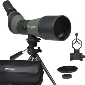 تلسکوپ دیدبانی سلسترون Landscout 20-60X80Mm به همراه سه پایه رومیزی و آداپتور تلفن هوشمند