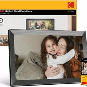 قاب عکس دیجیتال KODAK، 15.6 اینچ، قاب عکس دیجیتال WiFi با صفحه لمسی IPS با کیفیت HD 1920x1080