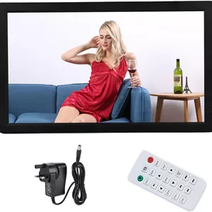 قاب عکس دیجیتال فوق العاده بزرگ 27 اینچی، تقویم دیواری دیجیتال 1080P HD، قاب عکس الکترونیکی هوشمند چند منظوره با کنترل از راه دور برای خانه (دوشاخه GB)