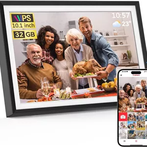 قاب عکس دیجیتال هوشمند وای فای QOCEN با صفحه نمایش لمسی HD و حافظه 32 گیگابایتی، چرخش خودکار، نمایش اسلاید، تنظیم آسان، اشتراک گذاری عکس و فیلم در هر مکان