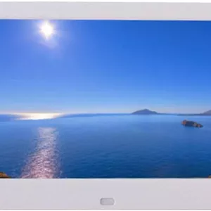 قاب عکس دیجیتال 10 اینچی HD اندروید، پخش کننده تبلیغاتی، آلبوم عکس الکترونیکی، صفحه نمایش عکس الکترونیکی فوق العاده نازک با حاشیه باریک (سفید)