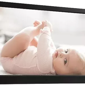 قاب عکس دیجیتال BROLEO، قاب عکس دیجیتال وای فای 14.1 اینچی با صفحه نمایش HD 1280x800، بلندگو، اسلات کارت SD و پورت USB، قاب عکس الکترونیکی، تنظیم آسان برای اشتراک گذاری عکس ها و