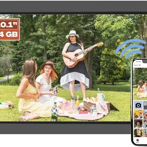 قاب عکس دیجیتال هوشمند وای فای PICCASIO™ با صفحه لمسی IPS 10.1 اینچی و حافظه 64 گیگابایتی، ایده آل برای نمایش عکس ها و فیلم های مورد علاقه شما (64 گیگابایت)