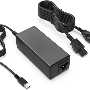 شارژر سازگار با لپ‌تاپ ایسر Chromebook، آداپتور برق سریع 65 وات 45 وات USB C مناسب مدرسه