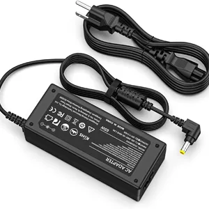 آداپتور AC 65W PA3714U-1ACA - شارژر لپ تاپ سازگار با Toshiba Satellite C55، Portege Z30 و مدل های بیشتر به همراه سیم برق