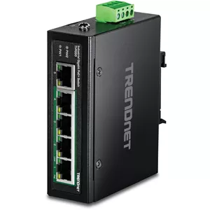 ترندنت، TI-PG50، سوئیچ گیگابیتی صنعتی نا مدیریتی 5 پورت، 10/100/1000 مگابیت بر ثانیه، سوئیچ DIN-Schienen، 4 پورت گیگابیتی PoE ، 1 پورت گیگابیتی