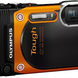 دوربین دیجیتال مقاوم در برابر آب OM SYSTEM Olympus TG-860 با LCD 3 اینچی (نارنجی)