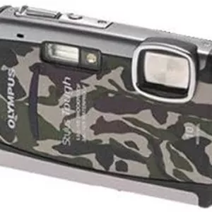 دوربین دیجیتال المپوس Stylus Tough 6000 با کیفیت 10 مگاپیکسل و ال سی دی 2.7 اینچی مناسب برای زیر آب (طرح استتار) - بازسازی شده