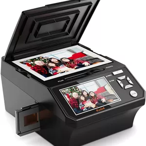 اسکنر عکس، کارت ویزیت، اسلاید و نگاتیو با صفحه نمایش بزرگ 5 اینچی LCD، دیجیتایزر فیلم و اسلاید - تبدیل 35 میلی متری، فیلم/عکس 110 (3R