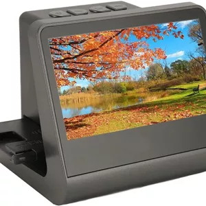 اسکنر فیلم صفحه نمایش HD با پیکسل 24MP / 48MP و صفحه نمایش 5 اینچی، پشتیبانی از فیلم های رنگی مثبت و منفی 35mm/135mm/126mm/110mm/8mm