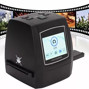 اسکنر فیلم 22 مگاپیکسلی، اسکنر فیلم و اسلاید با صفحه نمایش 2.4 اینچی TFT LCD، تبدیل فیلم 35 میلی متری/126/110/سوپر 8 و اسلایدهای 135/126/110 به عکس های دیجیتال، پشتیبانی از کارت SD 32 گیگابایتی (UK)