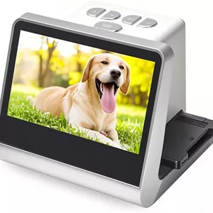 اسکنر فیلم و اسلاید برای 135 126KPK 110 Super8 تک رنگ به عکس های JPEG دیجیتال با حافظه داخلی 16 گیگابایتی صفحه نمایش 5 اینچی LCD پشتیبانی از APP اتصال کامپیوتر و تلویزیون