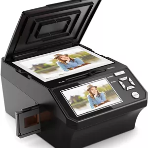 اسکنر فیلم و عکس با صفحه نمایش 5 اینچی LCD، تبدیل عکس، نگاتیو فیلم 135/110 و اسلاید، کارت ویزیت به عکس های دیجیتال 22 مگاپیکسلی، کارت SD 8 گیگابایتی شامل