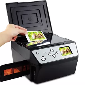 اسکنر فیلم با رزولوشن بالا 22 مگاپیکسل، اسکنر عکس فیلم و اسلاید، فایل های دیجیتال JPG با کیفیت HD 22 مگاپیکسل، تبدیل فیلم 135 / اسلاید 35 میلی متری / فیلم 110 / عکس / سند / کارت ویزیت