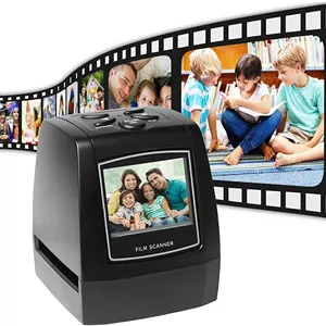 اسکنر فیلم و اسلاید، اسکنر نگاتیو با صفحه نمایش 2.36 اینچی LCD، تبدیل فیلم 135/اسلاید 35 میلی متری به عکس های دیجیتال JPG، پشتیبانی از خروجی USB، سازگار با انواع مختلف اسلاید فیلم