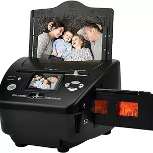 اسکنر فیلم و اسلاید، اسکنر نگاتیو 16 مگاپیکسلی، صفحه نمایش LCD 2.4 اینچی، تبدیل اسلایدها و نگاتیوهای 35 میلی‌متری/135 به عکس‌های دیجیتال JPG، سازگار با انواع مختلف اسلایدهای فیلم