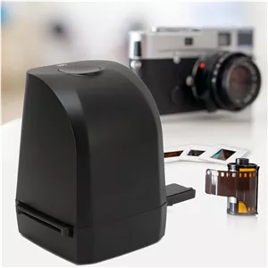 اسکنر نگاتیو فیلم، اسکنر اسلاید فیلم قابل حمل 35 میلی متری 135 میلی متری، با سنسور CMOS 8 مگاپیکسلی، تبدیل اسلایدها به JPEG دیجیتال، با دیسک U 128 مگابایتی، برای OS X OS 10.10 برای ویستا، برای Win7، برای Win8