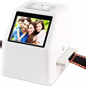 اسکنر فیلم و اسلاید دیجیتال، تبدیل کننده فیلم، نمایشگر تصویر دیجیتال عکس، تبدیل فیلم ها/اسلایدها/نگاتیوهای 35 میلی متری 135 110 126 و سوپر 8 به عکس های JPG دیجیتال، صفحه نمایش 2.4 LCD