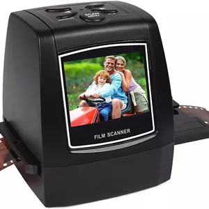 اسکنر فیلم و اسلاید 22 مگاپیکسلی همه کاره، صفحه نمایش LCD 2.4 اینچی، مبدل عکس دیجیتال قابل حمل، تبدیل فیلم نگاتیو 35 میلی متری و اسلاید به JPEG دیجیتال ذخیره در کارت SD