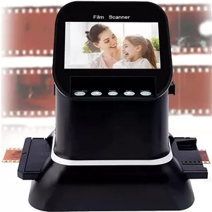 اسکنر چند منظوره فیلم و اسلاید KRUZZO 22MP با صفحه نمایش 4.3 اینچی، اسکنر فیلم با وضوح بالا تبدیل نگاتیو و اسلاید 35 میلی متری، 135، 126، 127 به JPEG دیجیتال، 22 میلیون پیکسل با کیفیت بالا
