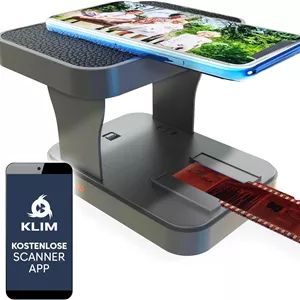 اسکنر فیلم موبایل KLIM K2 35 میلی متری - برنامه رایگان - نسخه جدید - مبدل مثبت و منفی، دیجیتایزر اسلاید و عکس، لوازم ضروری کیت ظهور فیلم رنگی 35 میلی متری - بهترین انتخاب برای حفظ عکس های قدیمی