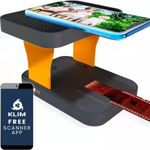 اسکنر فیلم موبایل KLIM K2 35 میلی متری - تبدیل نگاتیو و پوزیتیو - اسکنر عکس - کیت ضروری ظهور فیلم 35 میلی متری برای استفاده خانگی