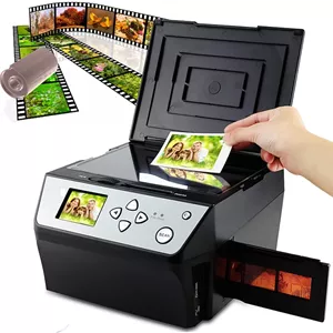 اسکنر فیلم، اسکنر فیلم HD 22 مگاپیکسلی، اسکنر عکس با صفحه نمایش LCD 2.4 اینچی برای تبدیل فیلم های 135، اسلایدهای 35 میلی متری، فیلم های 110، عکس ها، اسناد