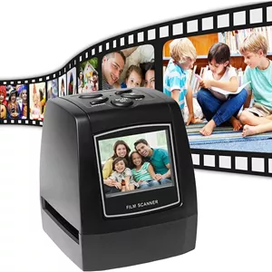 اسکنر فیلم نگاتیو قابل حمل، مبدل فیلم اسلاید 35 میلی متری / 135 میلی متری، نمایشگر تصویر دیجیتال عکس برای اسلایدها و فیلم های اسکن شده، بازیابی تصاویر قدیمی