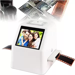 اسکنر اسلاید فیلم با نمایشگر LCD 2.4 اینچی، مبدل فیلم دیجیتال 22 مگاپیکسلی، تبدیل فیلم‌های 35 میلی‌متری، 126، 110، سوپر 8، اسلایدها و نگاتیوها به JPEG