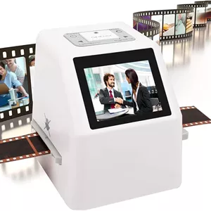 دستگاه اسکنر نگاتیو و فیلم ERICAT با صفحه نمایش 2.4 اینچی LCD، تبدیل نگاتیو و اسلاید فیلم 135mm/126/110kpk/Super 8 به تصاویر 20 مگاپیکسلی JPEG، مناسب هدیه و دورهمی خانوادگی