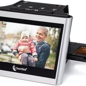 اسکنر فیلم و اسلاید 22 مگاپیکسلی ClearClick Virtuoso 2.0 (نسل دوم) با صفحه نمایش LCD بزرگ 5 اینچی - تبدیل اسلایدها و نگاتیوهای 35 میلی متری، 110، 126 به عکس های دیجیتال