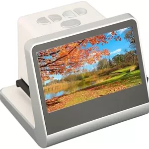 اسکنر اسلاید و نگاتیو، اسکنر فیلم دیجیتال با صفحه نمایش رنگی 5 اینچی HD، 14 مگاپیکسل 22 مگاپیکسل JPEG NTSC PAL USB C پورت مینی HD برای تبدیل اسلایدها و نگاتیوها به دیجیتال