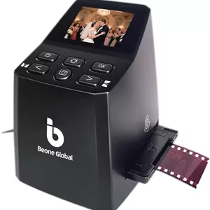 اسکنر فیلم و اسلاید BEONEGLOBAL ClearScan MINI 16MP، تبدیل فیلم 35mm/135/126 و اسلایدها به عکس های دیجیتال، اسکنر فیلم با کاربری آسان، صفحه نمایش LCD 2.31 اینچی