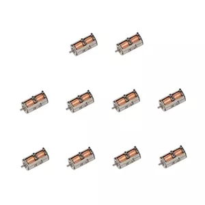 Acxico بسته 10 عددی موتور پله ای مینیاتوری دقیق 4 میلی متری DC 5V 2 فاز 4 سیمه مناسب DIY