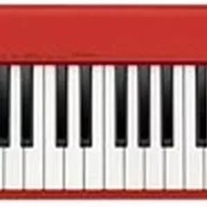 پیانو دیجیتال 88 کلیدی Casio CDP S160 با اکشن چکشی، قابل حمل، با باتری، USB MIDI، دارای 10 صدا، بلندگوی داخلی، قرمز | CDP-S160 RD