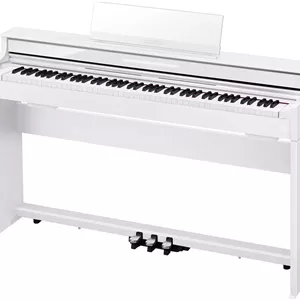 پیانو دیجیتال کاسیو Celviano AP-S450WE، دارای 88 کلید، 5 سطح حساسیت لمسی، 256 پلی فونی، منبع صوتی Multi Dimensional Morphing AiR، سفید | AP-S450WE