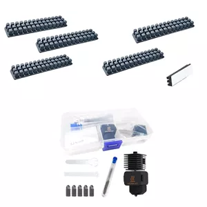 ۵ عدد لوازم جانبی پرینتر سه بعدی Bambu Lab A1 شامل برس سیلیکونی مقاوم در برابر سایش نازل، Hotend A1 Mini/A1 Assembly به همراه نازل های آماده به کار سازگار با پرینترهای سه بعدی سری Bambu Lab A1 Mini/A1