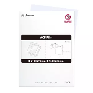 فیلم ACF پروزن، دوام بالا، سطوح دوگانه، نیروی جداشدن کمتر (سایز A4، 210 * 290 میلی‌متر)، 3 عدد