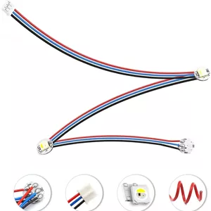 یک بسته مینی دکمه RGBW LED نصب شده با کابل های PTFE سازگار با اکسترودر Voron 2.4 Trident SB StealthBurner پرینتر سه بعدی DIY